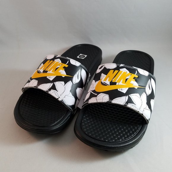 tropical nike slides